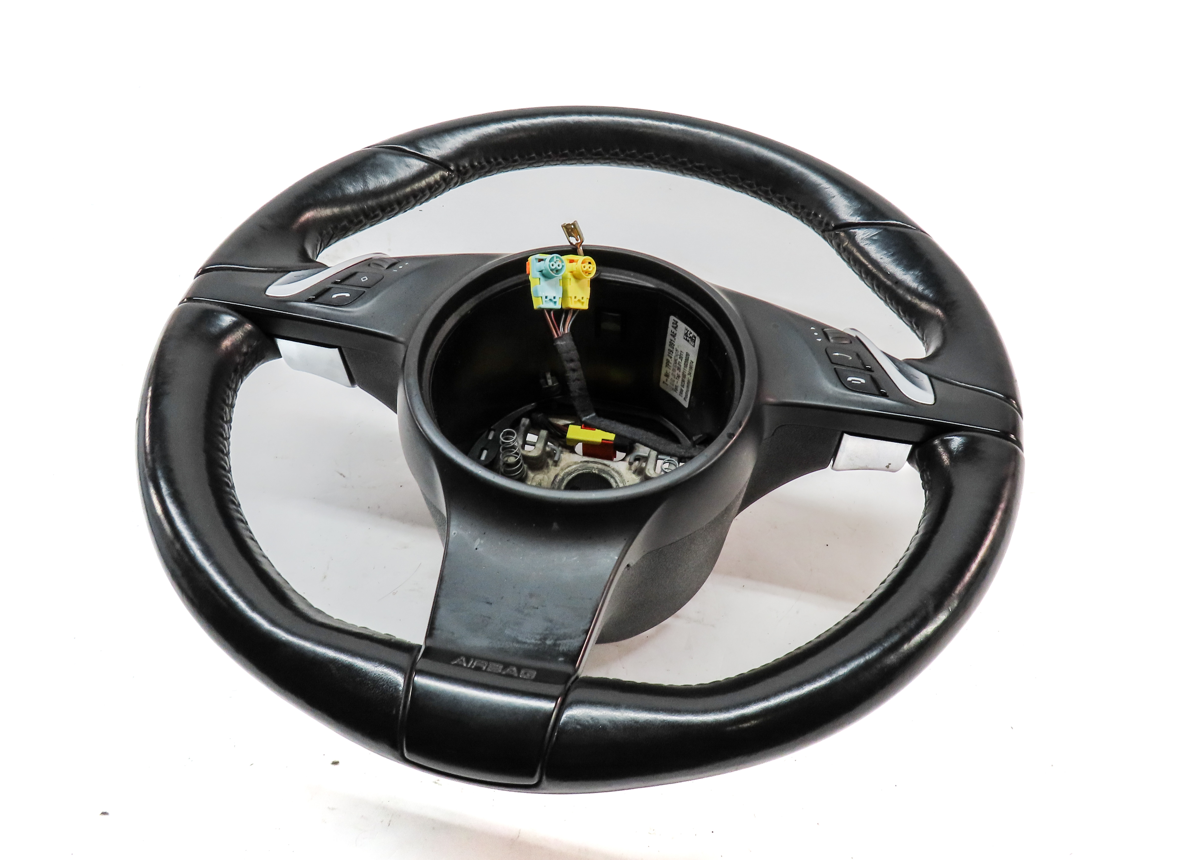 2011-2016 PORSCHE CAYENNE PANAMERA (958 970 G1) HEATED STEERING WHEEL (Black) — exact item pictured